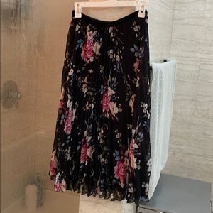 WHBM Flower Midi Skirt